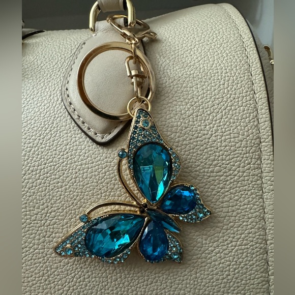 Accessories - Blue Gem Butterfly Bag Charm